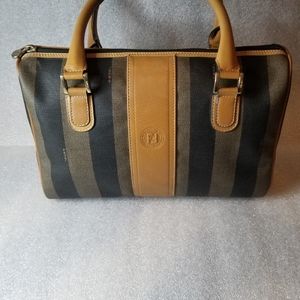 Vintage Fendi Pequin Tote